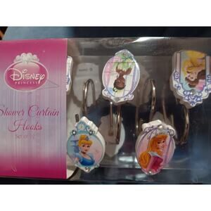 Disney Princess Shower Hook Set of 12 Bell, Cinderella, Sleeping Beauty NEW